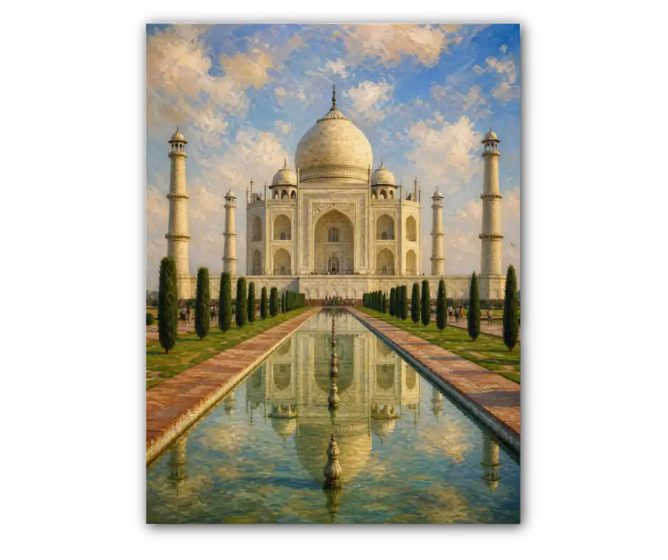 Taj Mahal a Szív Palotája - Vászonkép